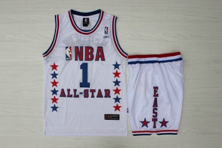 Maillot De Basket All Star 2003 Survetements et Short Engrener Blanc